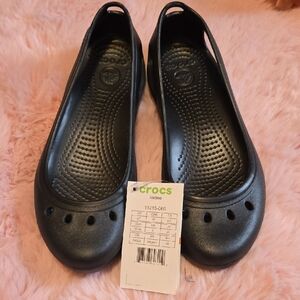 CROCS Black Ballet Flats